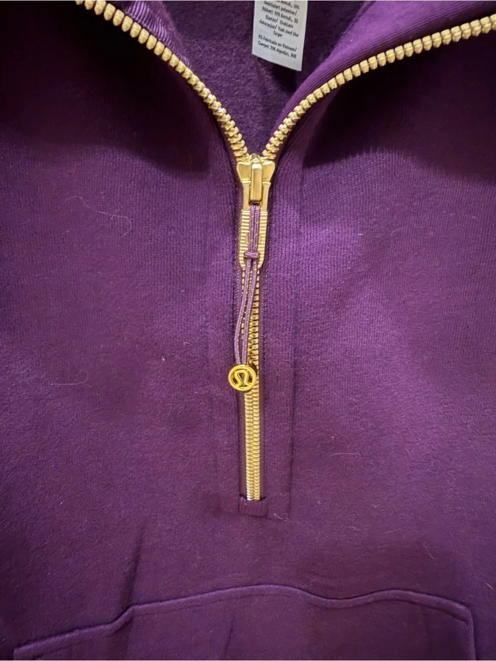 lululemon athletica Deep Purple Half-Zip Sweatshirt